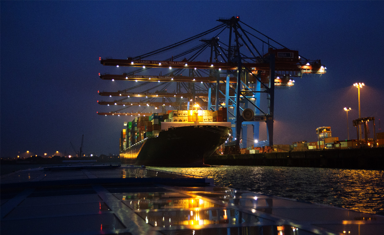 Beispiele für den Einsatz von Mönninghoff Produkten in Containerkranen